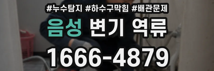 음성 변기 역류