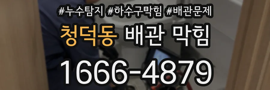 청덕동 배관 막힘