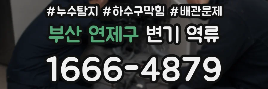 부산 연제구 변기 역류