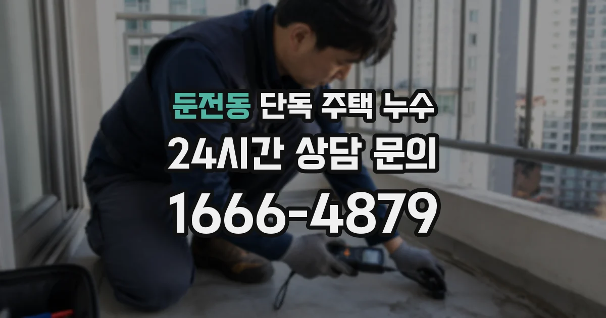 둔전동 단독 주택 누수