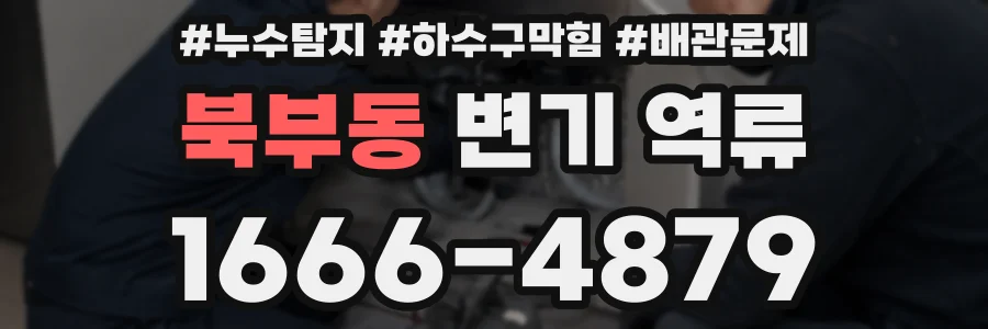 북부동 변기 역류