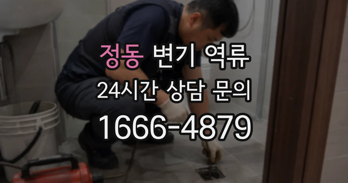 정동 변기 역류