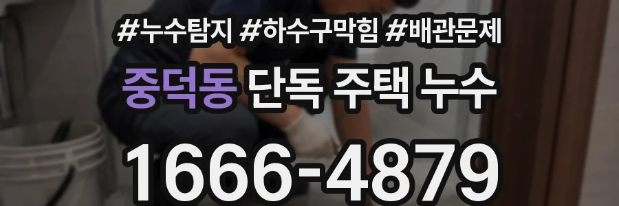 중덕동 단독 주택 누수