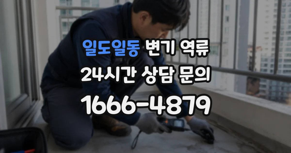 일도일동 변기 역류