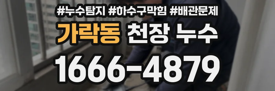 가락동 천장 누수