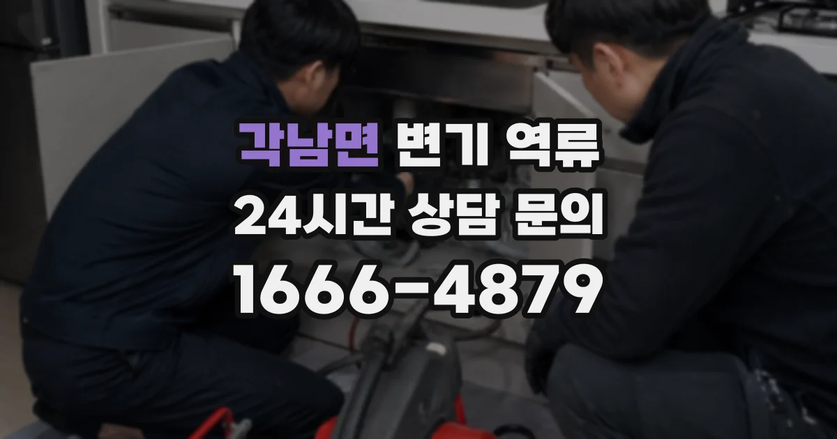 각남면 변기 역류