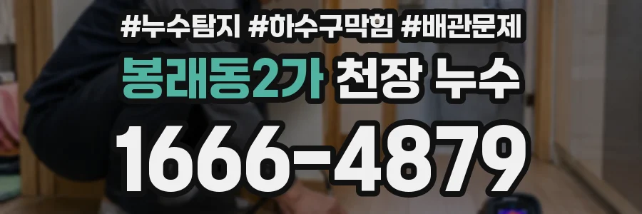 봉래동2가 천장 누수