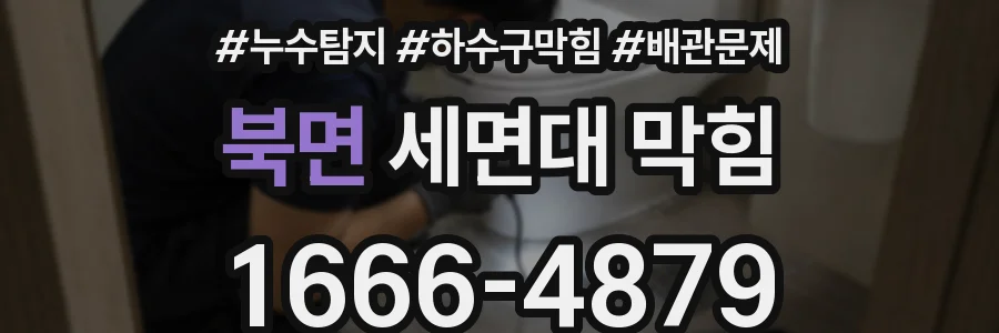 북면 세면대 막힘