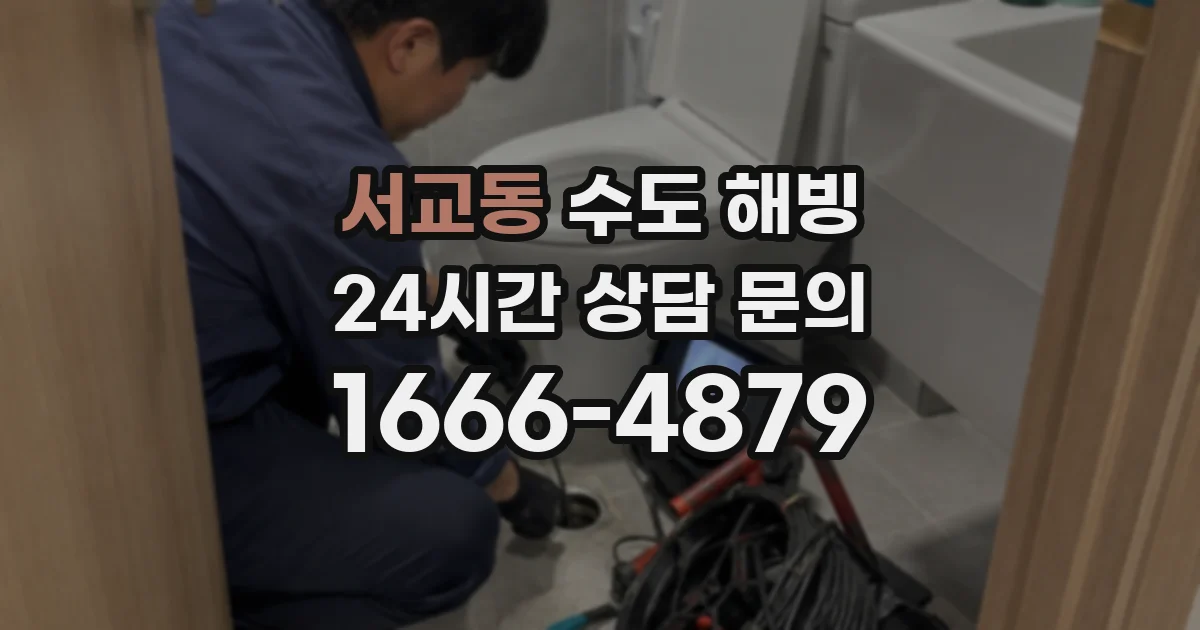 서교동 수도 해빙