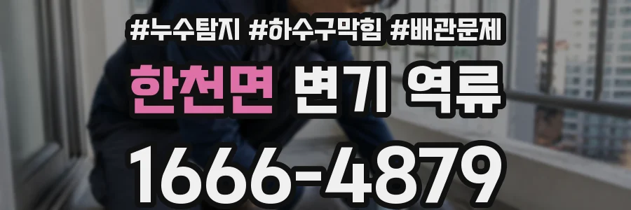 한천면 변기 역류