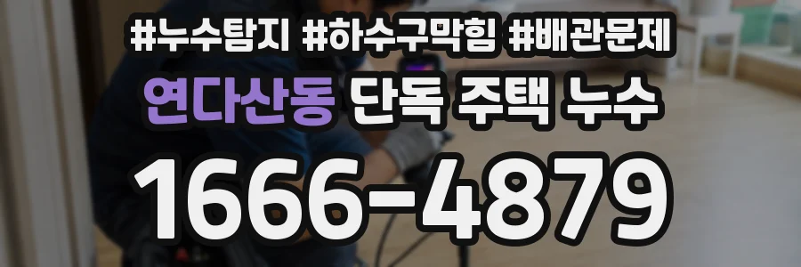 연다산동 단독 주택 누수