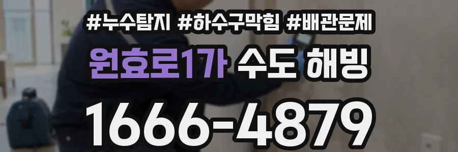 원효로1가 수도 해빙