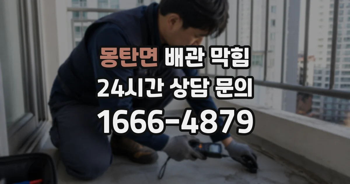 몽탄면 배관 막힘