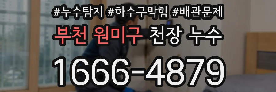 부천 원미구 천장 누수