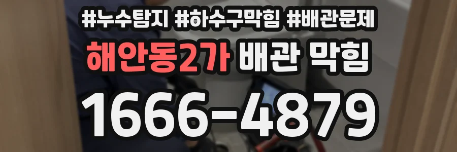 해안동2가 배관 막힘
