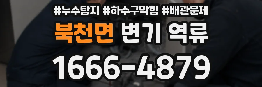 북천면 변기 역류