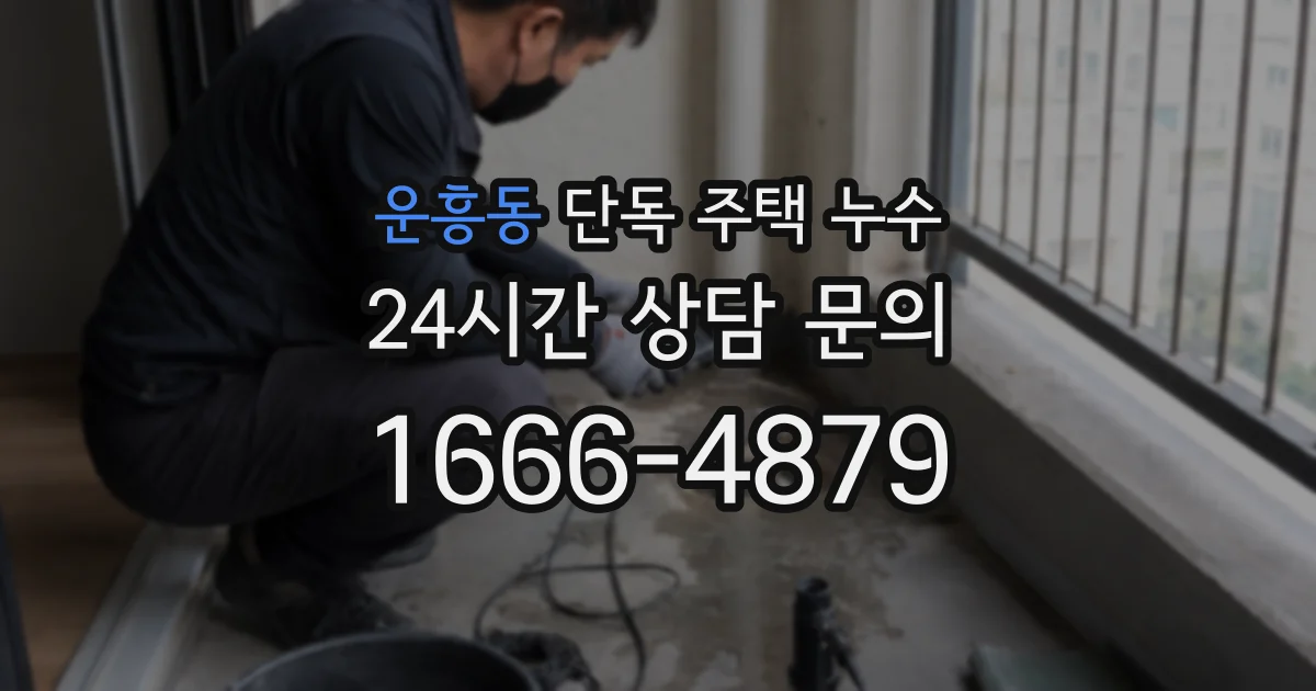 운흥동 단독 주택 누수