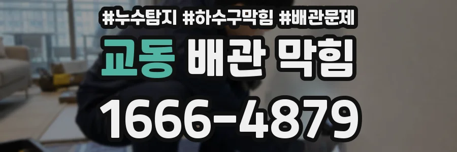 교동 배관 막힘