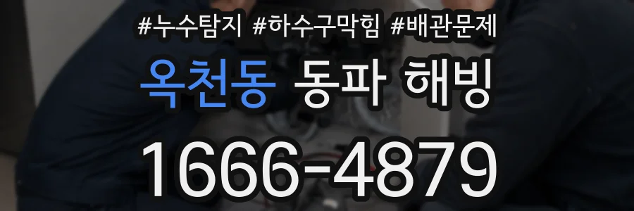 옥천동 동파 해빙