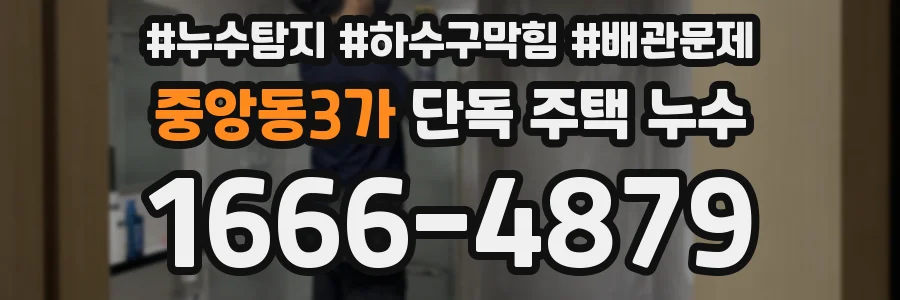 중앙동3가 단독 주택 누수