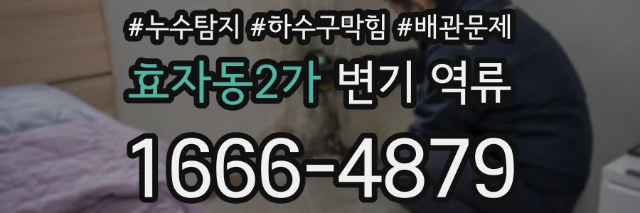 효자동2가 변기 역류