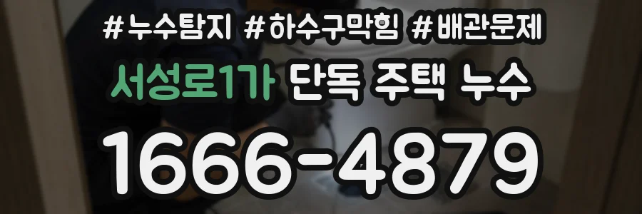 서성로1가 단독 주택 누수
