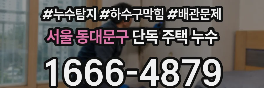 서울 동대문구 단독 주택 누수