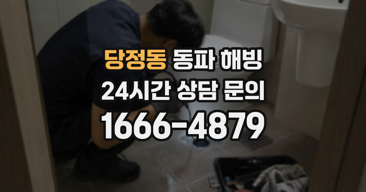 당정동 동파 해빙