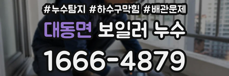 대동면 보일러 누수