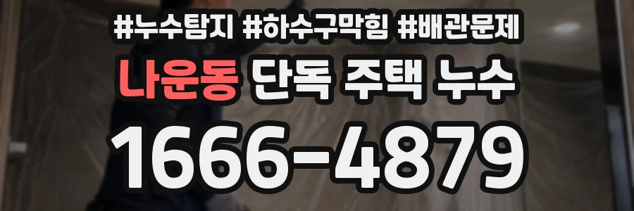 나운동 단독 주택 누수