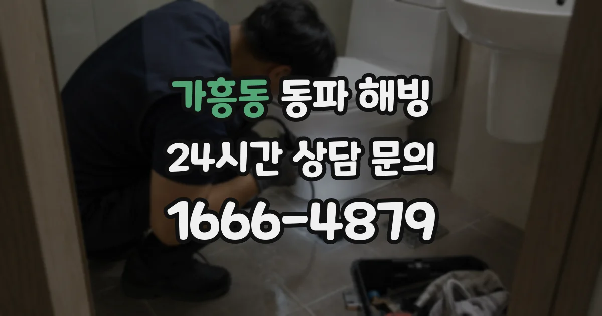가흥동 동파 해빙