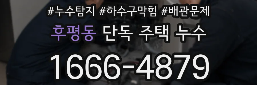 후평동 단독 주택 누수