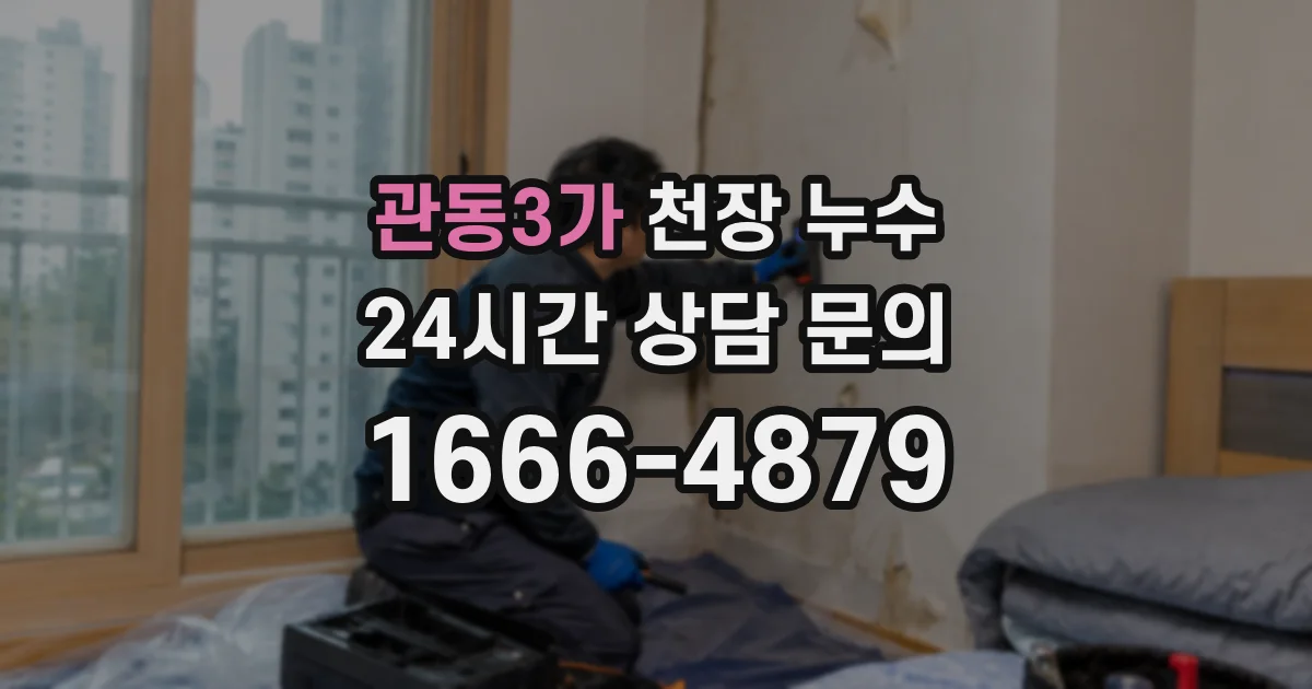 관동3가 천장 누수