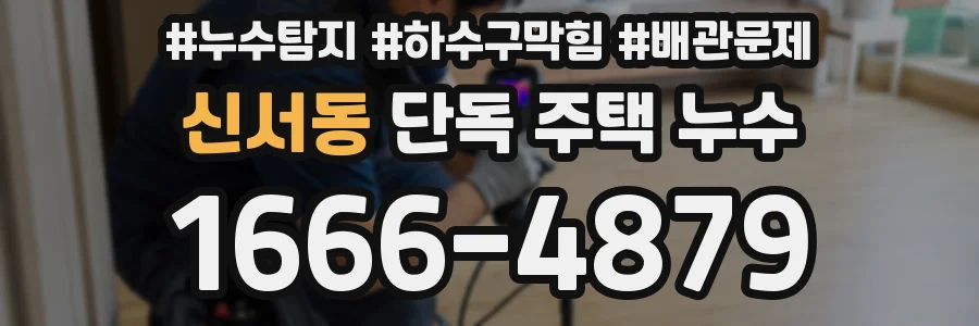 신서동 단독 주택 누수