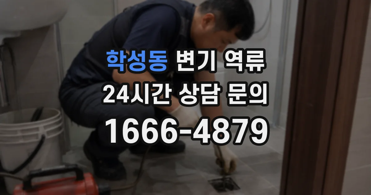 학성동 변기 역류