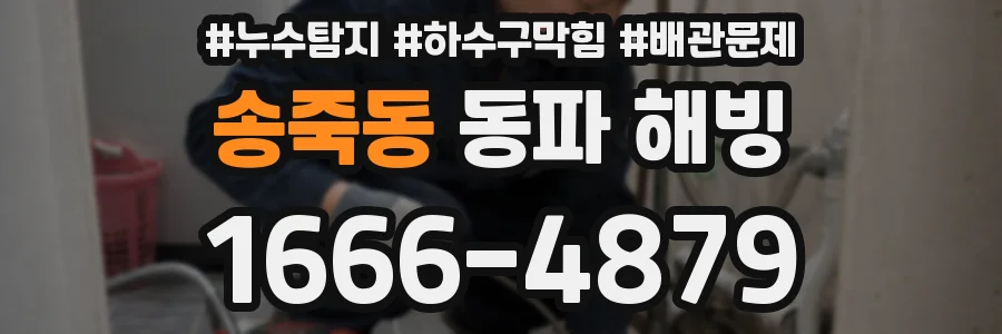송죽동 동파 해빙