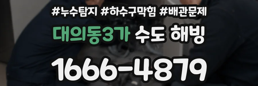 대의동3가 수도 해빙