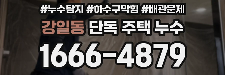 강일동 단독 주택 누수
