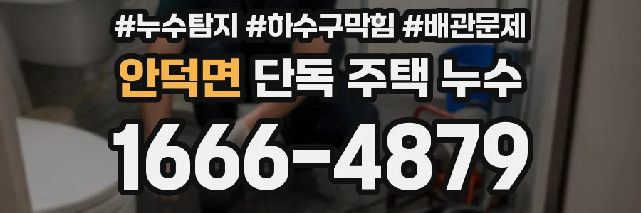 안덕면 단독 주택 누수