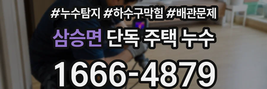 삼승면 단독 주택 누수