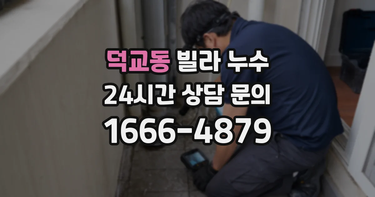 덕교동 빌라 누수