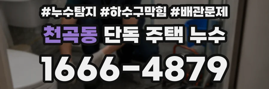 천곡동 단독 주택 누수
