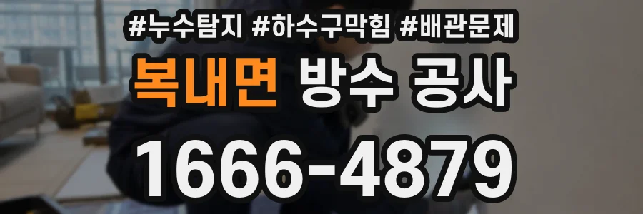 복내면 방수 공사