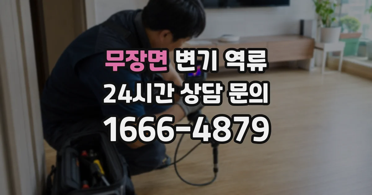 무장면 변기 역류
