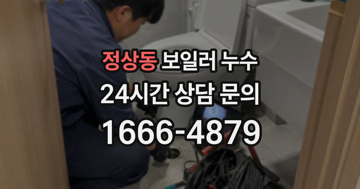 정상동 보일러 누수