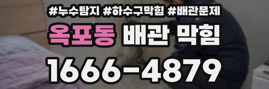 옥포동 배관 막힘