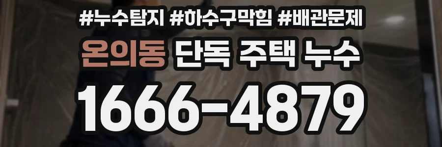 온의동 단독 주택 누수