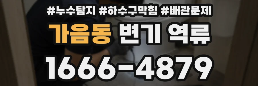 가음동 변기 역류