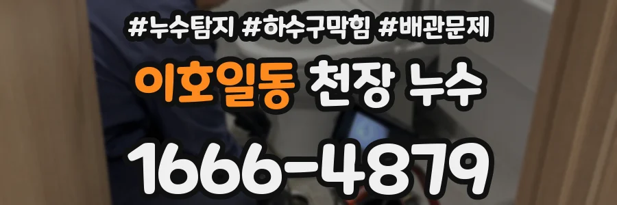 이호일동 천장 누수