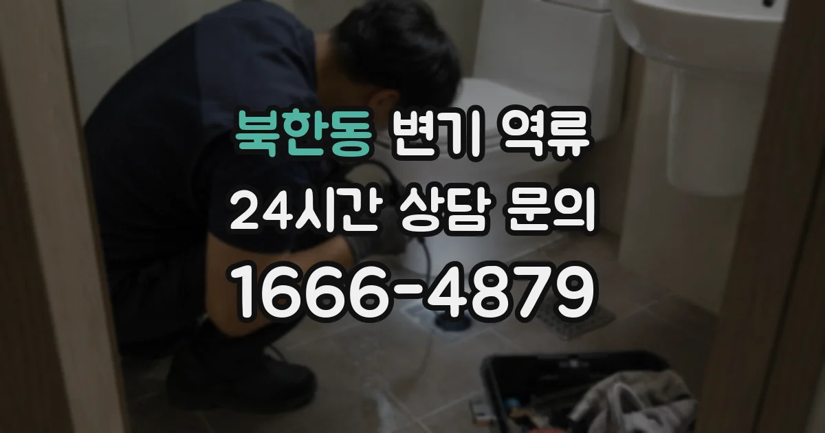 북한동 변기 역류